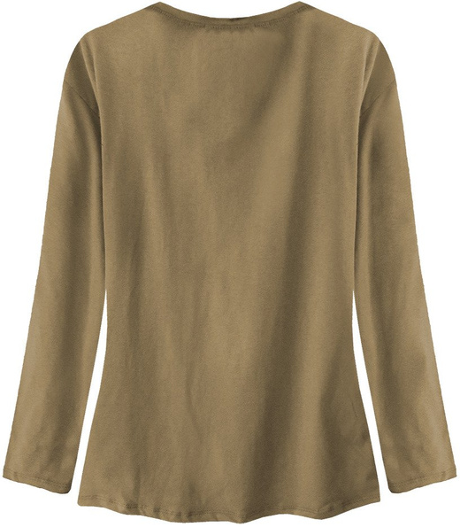 COTTON TOP WITH POCKET CARAMEL (194ART)