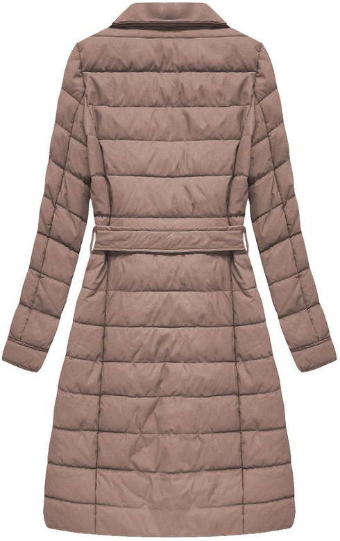 COAT WITH FUR COLLAR VINTAGE PINK (5528)