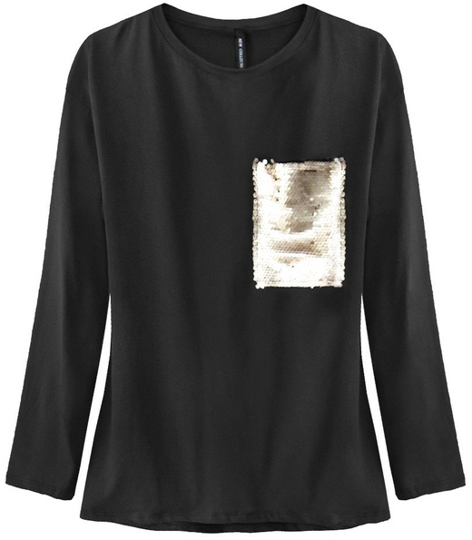 COTTON TOP WITH POCKET BLACK (194ART)