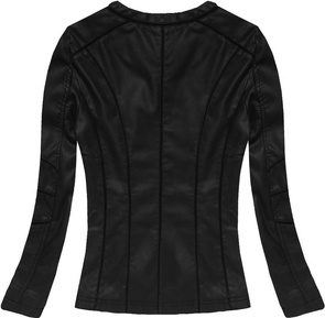 ECO LEATHER BIKER JACKET BLACK (5269BIG)