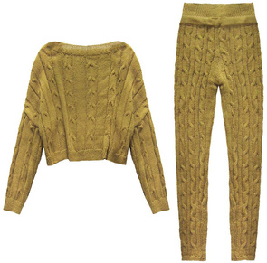 A'LA WOOL JUMPER+TROUSERS MUSTARD (158ART)