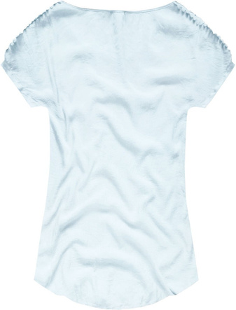 OPENWORK LACE SHOULDER TOP BABY BLUE (ART10)