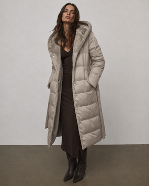 LONG JACKET WITH HOOD BLACK (PM7231)