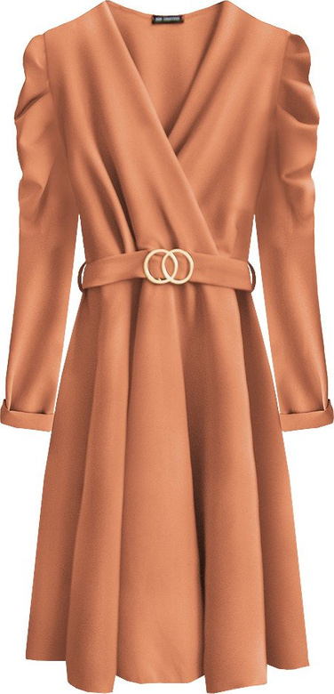 ORANGE ELEGANT TIE DRESS (565ART)