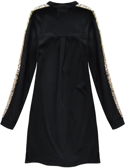 HEMDKLEID MIT SEITLICHEM STREIFEN SCHWARZ (146ART)