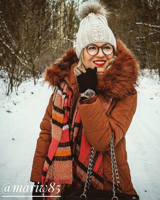 LANGE WINTER JACKE MIT KAPUZE FUCHSROT (7751)