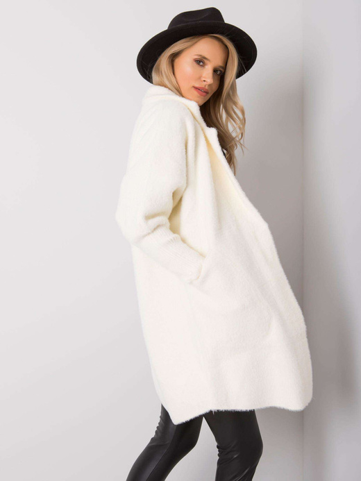 Płaszcz typu alpaka ecru