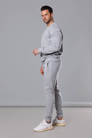 Jasnoszary dres męski basic
