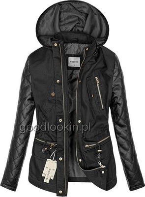 PARKA MISS SISSI CZARNA (8821)