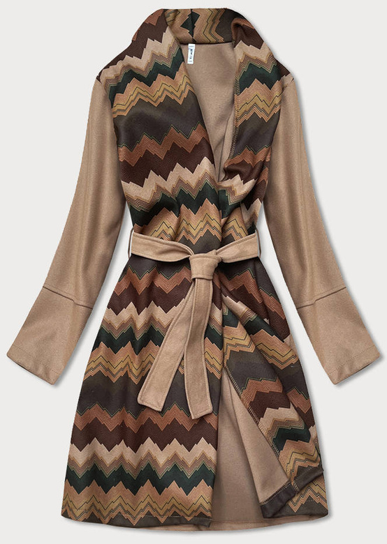 BLACK TIED COAT WITH COLLAR (534ART)