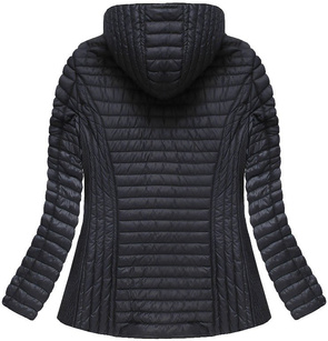 HOODED QUILTED JACKET GRAPHITE (7025BIG)