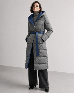 LONG JACKET WITH HOOD BLACK (PM7231)