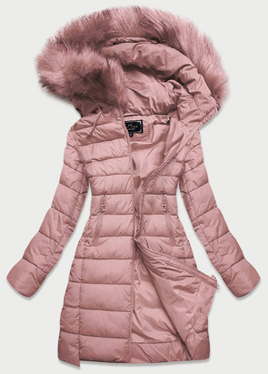 STEPPJACKE MIT KAPUZE ANTIK ROSA (7754BIG)