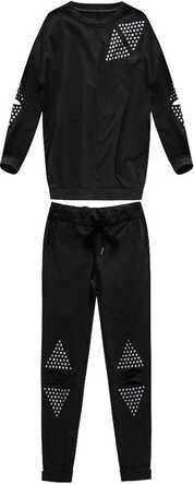 TRACKSUIT WITH RIVETS BLACK (76ART)