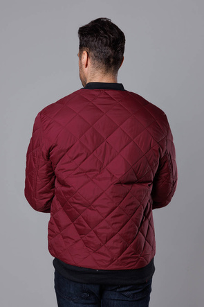 Bordowa męska kurtka typu bomber
