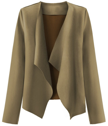 SHORT SUEDE BLAZER BEIGE (9340)
