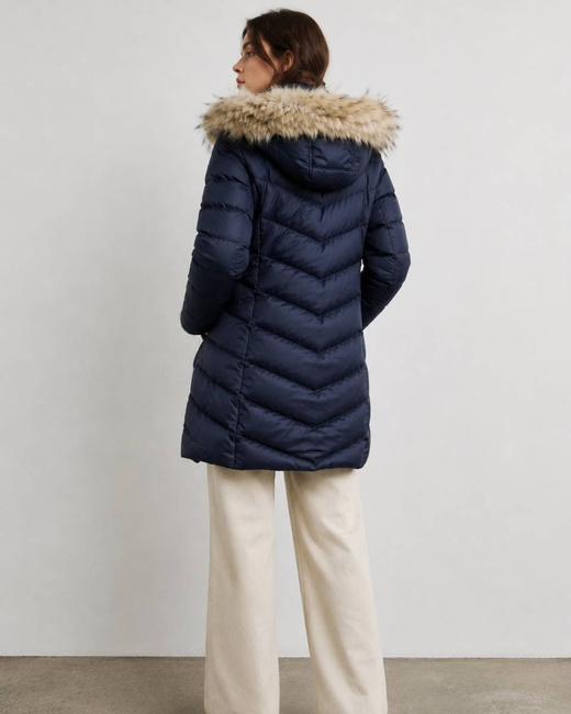 WINTERJACKE MIT ABKNÖPFBAREN ÄRMELN MARINEBLAU (W761)