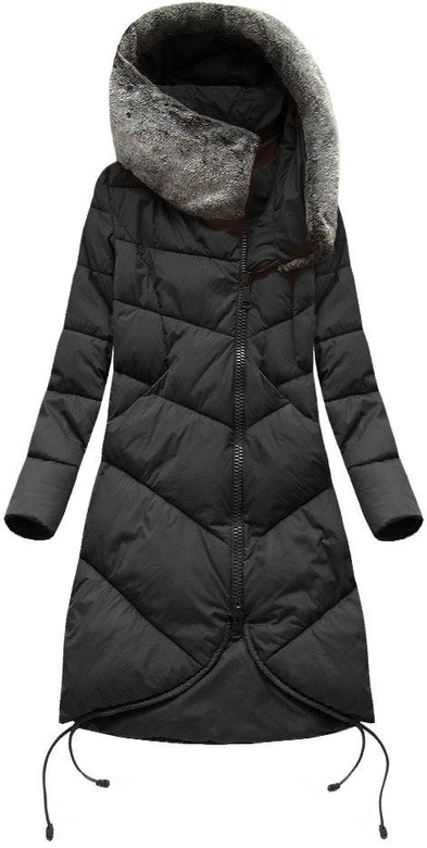 LONG HOODED WINTER JACKET RED (7755)