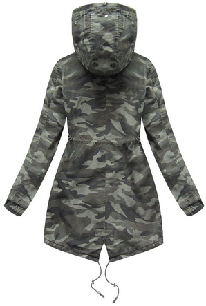 BAUMWOLLE PARKA MILITÄR KHAKI (B1309)