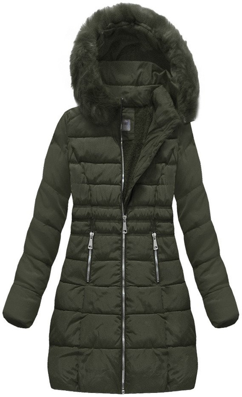 STEPPJACKE MIT KAPUZE KHAKI (B1052-30)