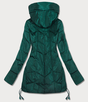 TRAPEZOWA KURTKA DAMSKA ZIELONA (959)