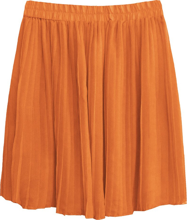 MINI PLEATED SKIRT ORANGE 2 (9227)