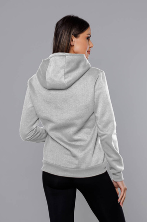 Damska bluza z kapturem szara