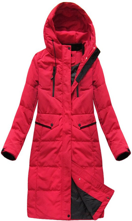 NATURAL DOWN SIMPLE COAT RED (7123)