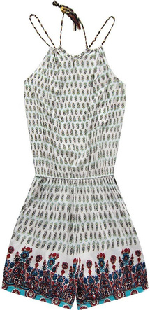 KURZ OVERALL GEMUSTERT WEIß (9713)