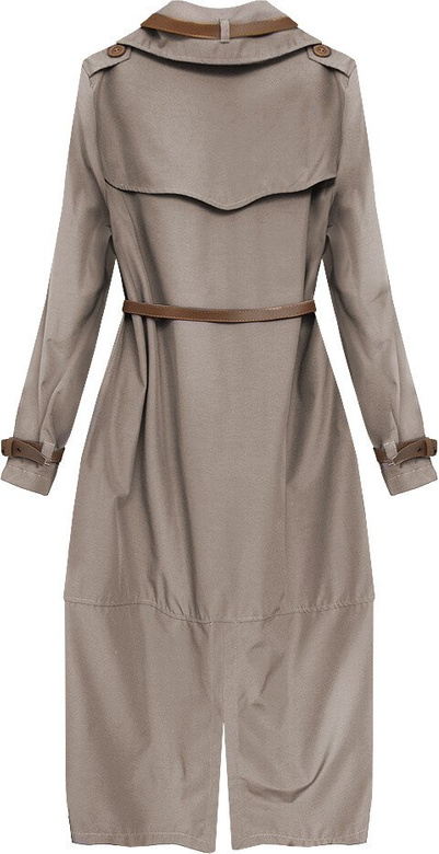 OVERSIZOWY TRENCZ BEŻOWY (557ART)