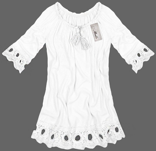 BOHO BLUSE MIT STICKEREI WEIß (2006)