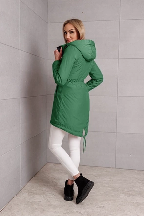 Przejściowa kurtka typu parka zielona