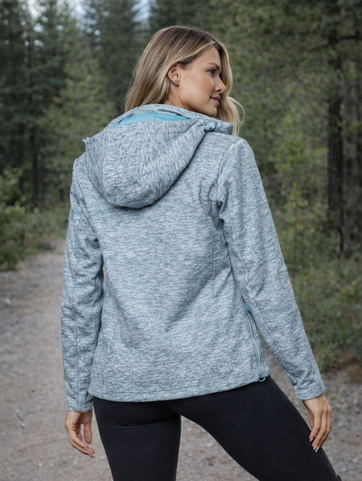  Szaro-niebieska kurtka sportowa typu softshell 