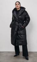LONG JACKET WITH HOOD BLACK (PM7231)