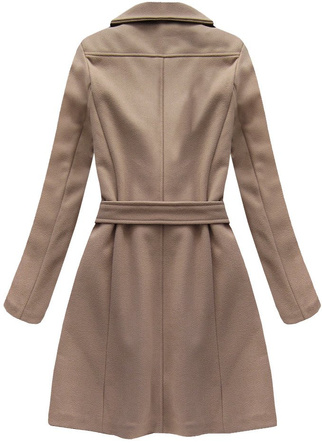 LONG TRANSITION COAT WITH BELT BEIGE (8208)