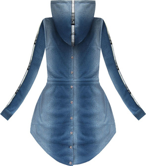 EMBROIDERED HOODIE BLUE 1/1 (J63BS)