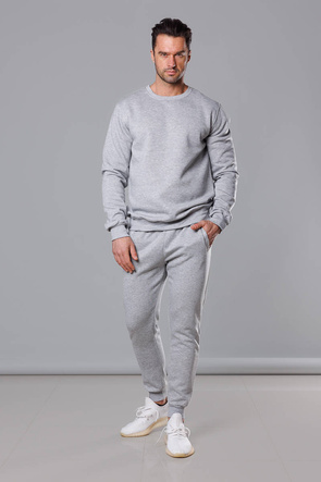 Jasnoszary dres męski basic