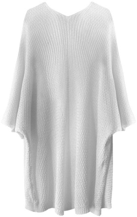 AŻUROWA NARZUTKA Z KRÓTKIM RĘKAWEM BIAŁA (230ART)