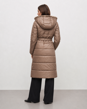 LANGE JACKE MIT HAUBE SCHWARZ (PM7231)