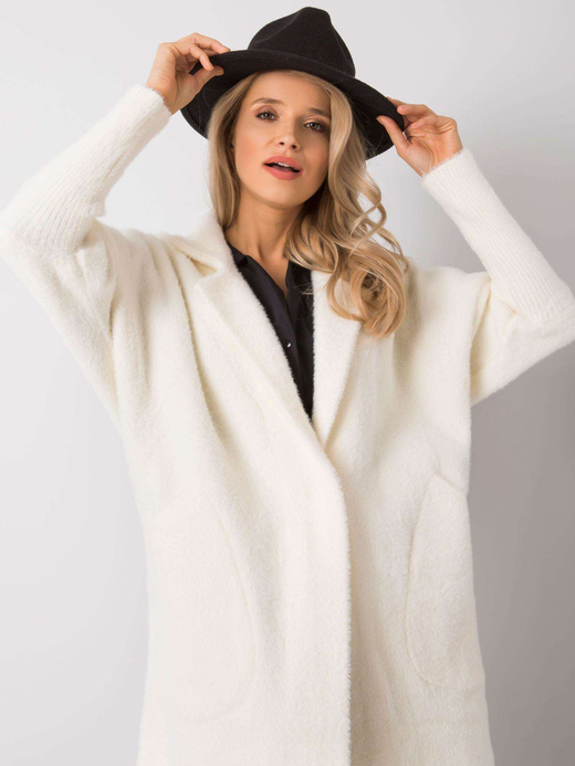 Płaszcz typu alpaka ecru