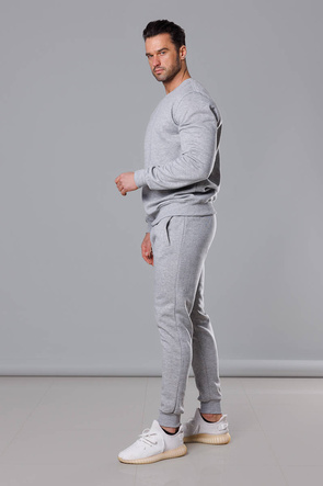 Jasnoszary dres męski basic