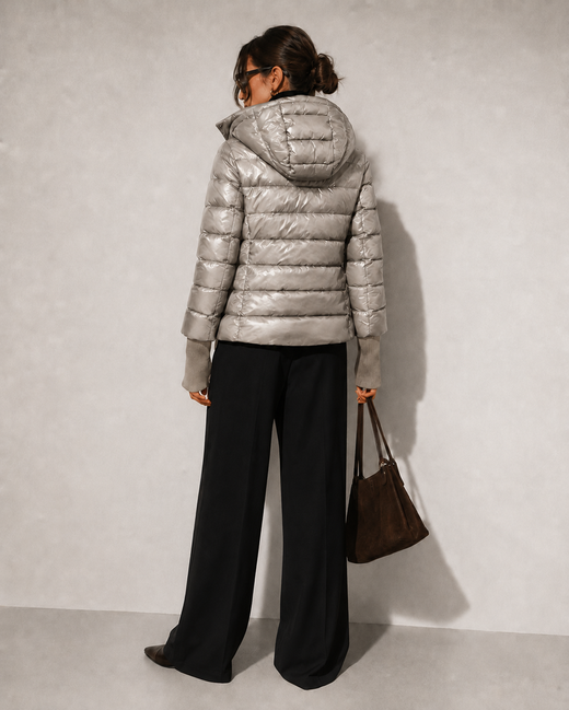 LONG JACKET WITH HOOD BLACK (PM7231)