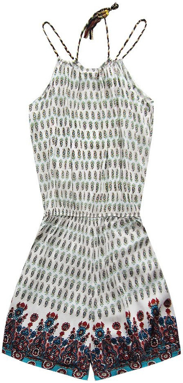 KURZ OVERALL GEMUSTERT WEIß (9713)