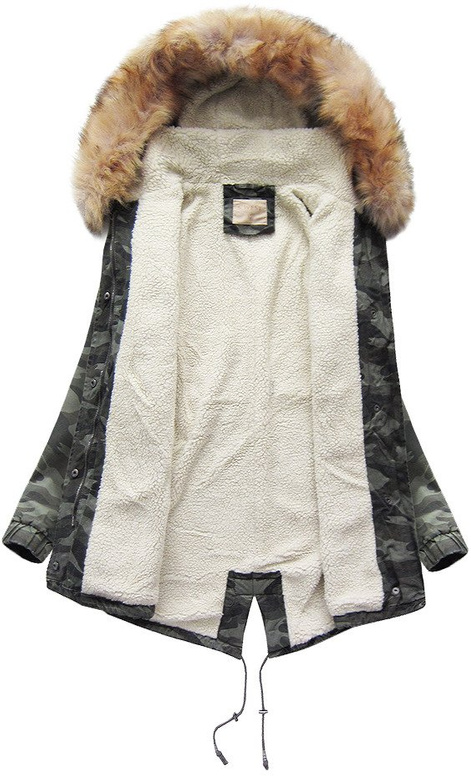 COTTON PARKA CAMOUFLAGE KHAKI (B1309)