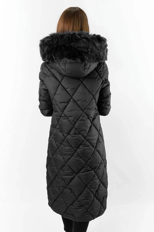 LONG WINTER HOODED JACKET BLACK (7688BIG)