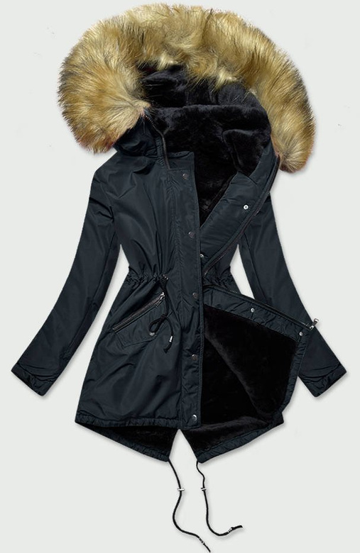 NAVY PARKA JACKET (B2628)