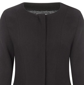 PROSTY PŁASZCZ Z ZAMKIEM CZARNY (2425)