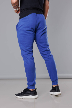 Męskie spodnie dresowe w kolorze ciemno niebieskim