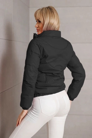 Krótka kurtka przejściowa czarna