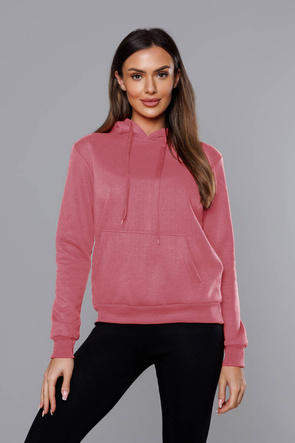 Damska bluza z kapturem cukierkowy róż